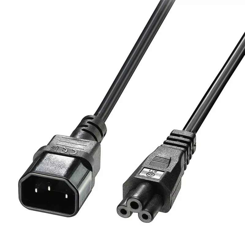 IEC C14 TO C5 EXTENSION CABLE 2M