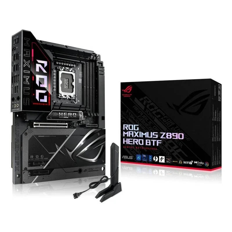 ASUS ROG Maximus Z890 Hero BTF Motherboard ATX LGA 1851, DDR5, Wi-Fi 7, Bluetooth 5.4