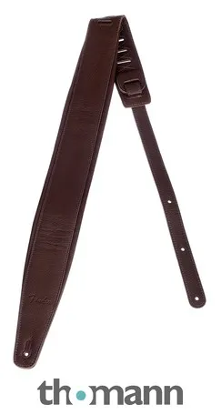 Fender 9cm Premium Leather Strap BRN