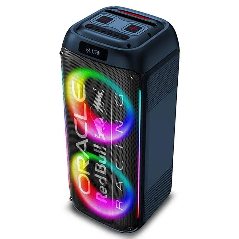 Colunas portáteis Bluetooth Red Bull Racing 160W TWS LED