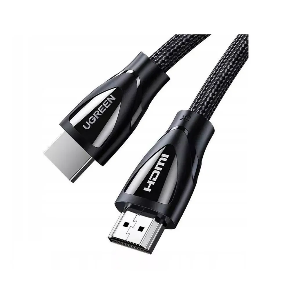 Cabo HDMI 2.1 Ugreen HD140 M/M 8K 2m Trançado Preto