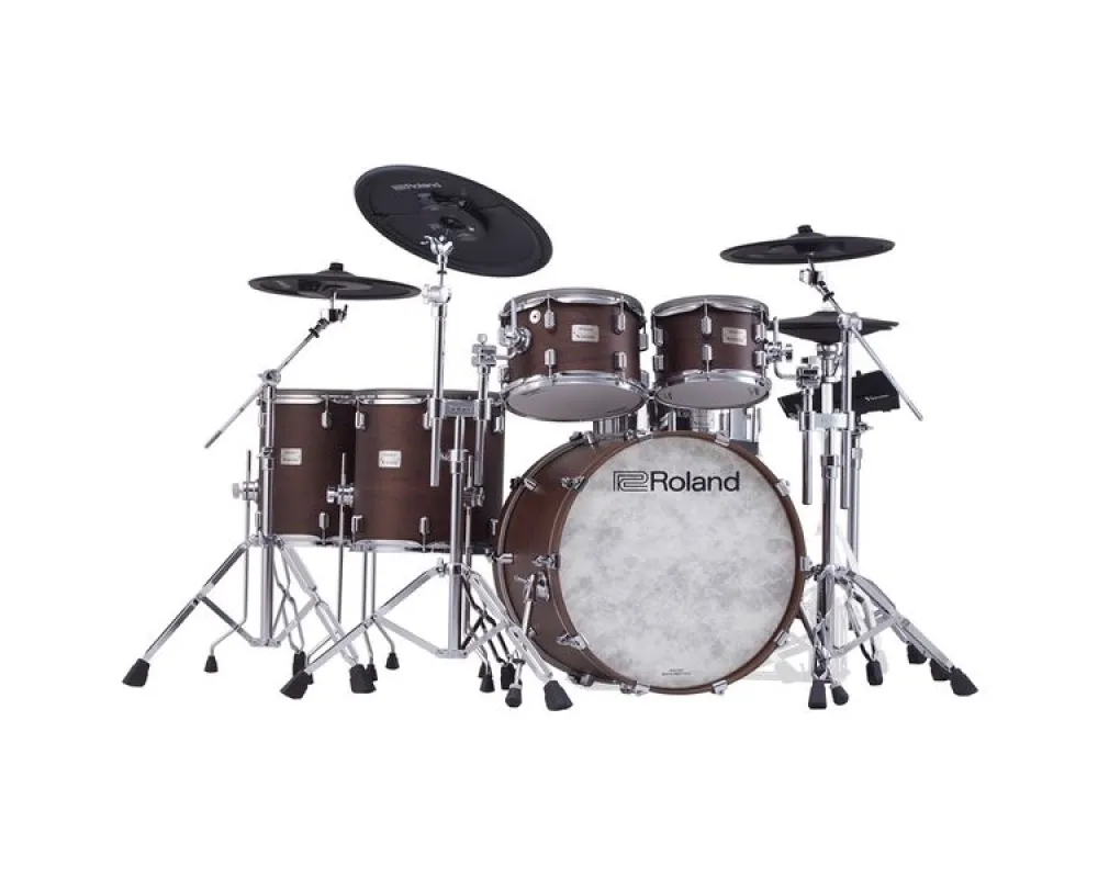 Roland VAD716-SW V-Drums Acoustic Design Drum Kit, Satin Walnut