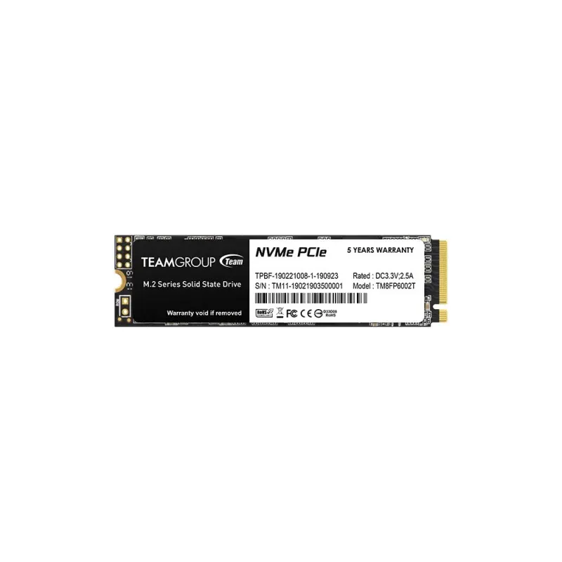 Disco Rígido Team Group MP33 256GB SSD M.2 PCI Express 3.0 NVMe 3D NAND