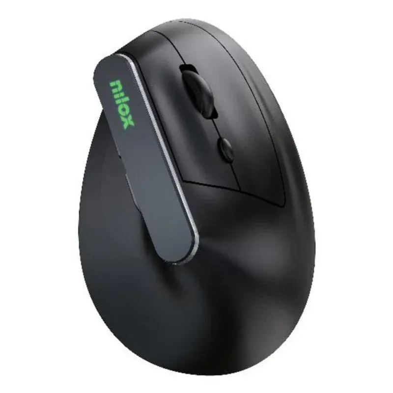 Rato Nilox NXMOEVR01B Wireless Dual Bluetooth 1600 DPI Preto RGB 6 Botões