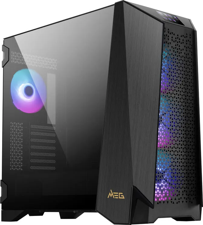 Caixa ATX MSI MEG PPROSPECT 700R ARGB c/ Touch Panel 4.3"Vidro Temperado