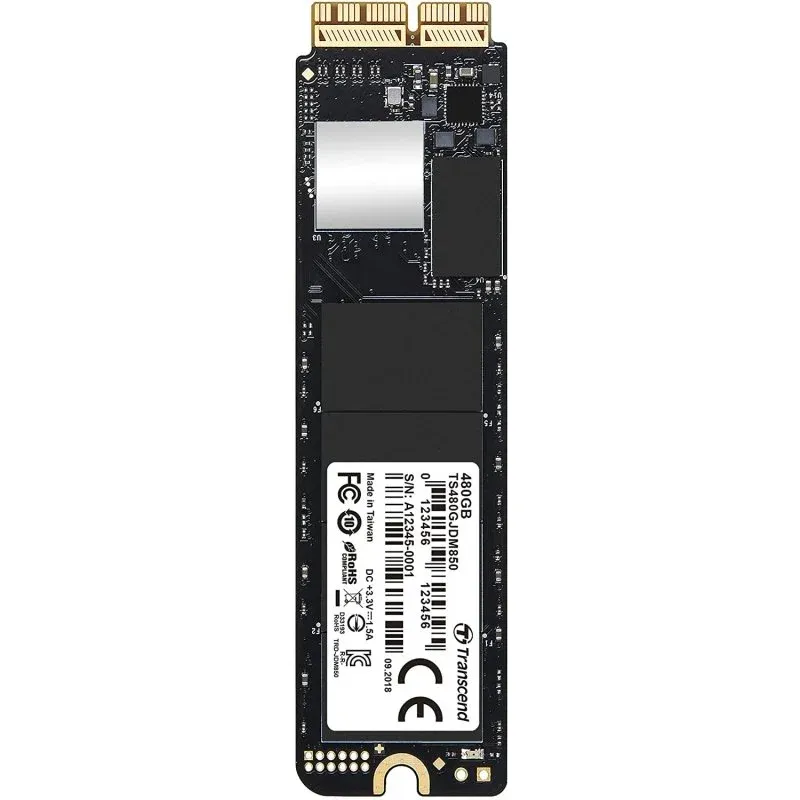 Disco Rígido Transcend JetDrive 850 SSD 480GB PCI-E 3.0 para Mac