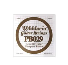 Corda Individual Guitarra Acústica D'Addario Phosphor Bronze PB029