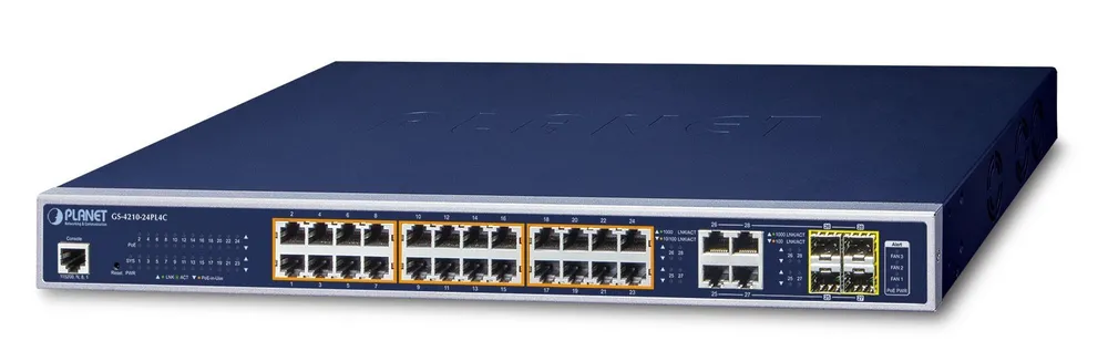 PLANET GS-4210-24PL4C network switch Managed L2/L4 GS-4210-24PL4C