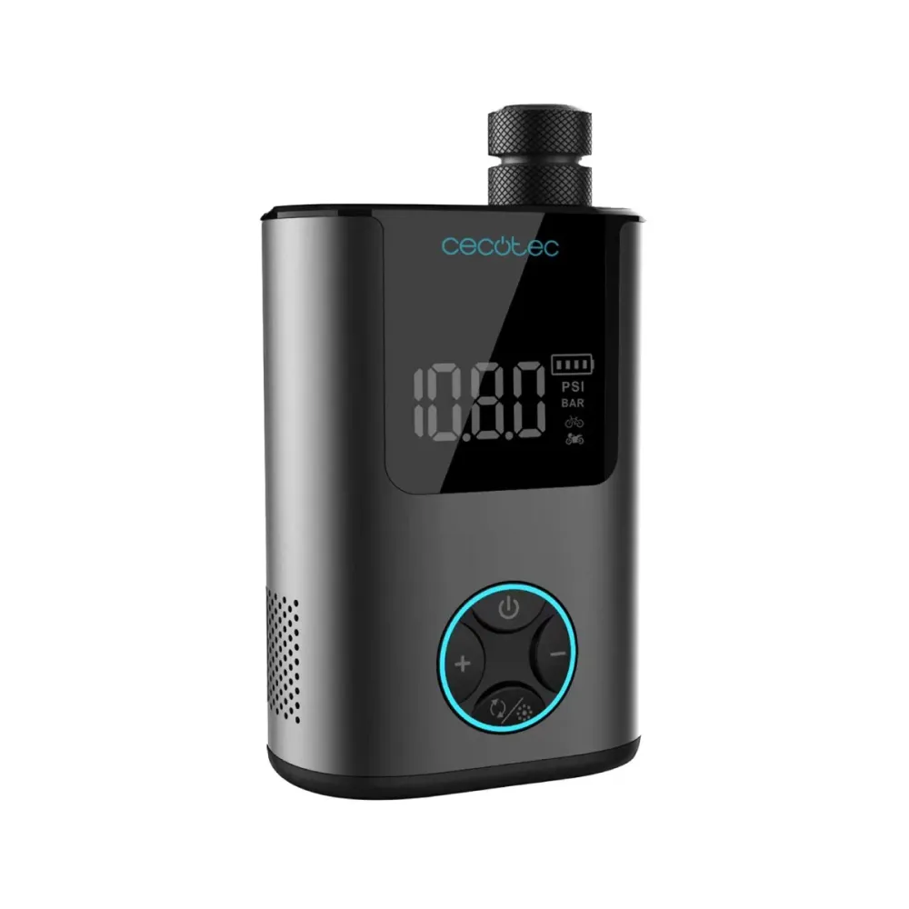 Bomba de Ar Elétrica Cecotec Mini Air Max 600mAh 150PSI Preta