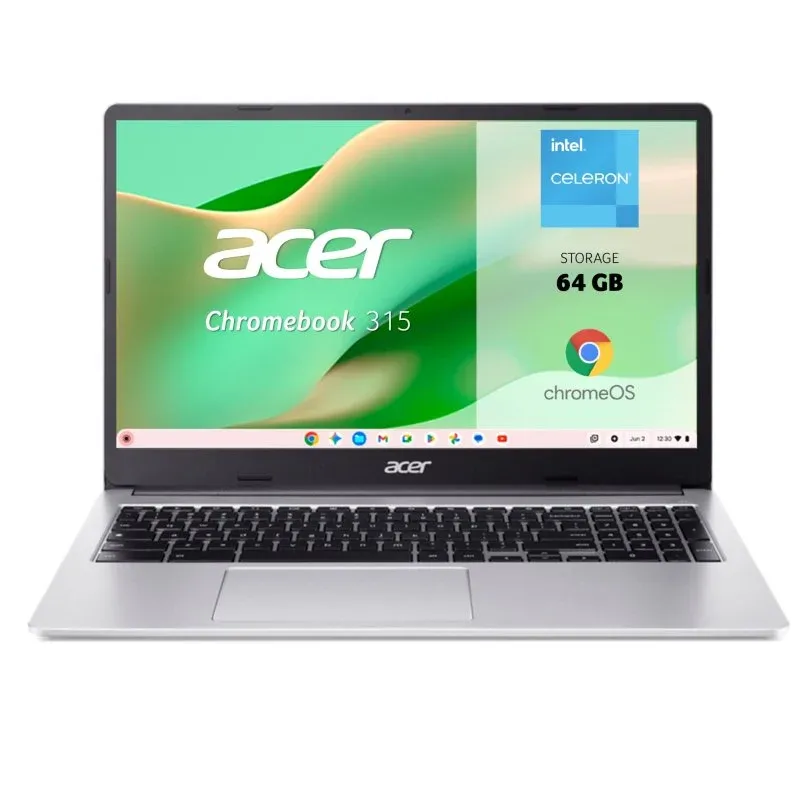 Portátil Acer Chromebook 315 15.6" Intel Celeron N4500 8GB 64GB eMMC UHD Graphics Chrome OS