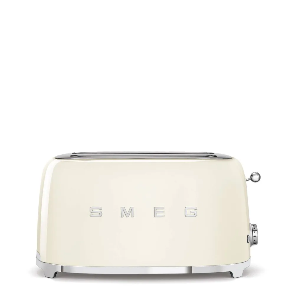 Torradeira Smeg TSF02CREU Anni 50 2 Ranhuras / 4 Tostas 1500W Creme Polido