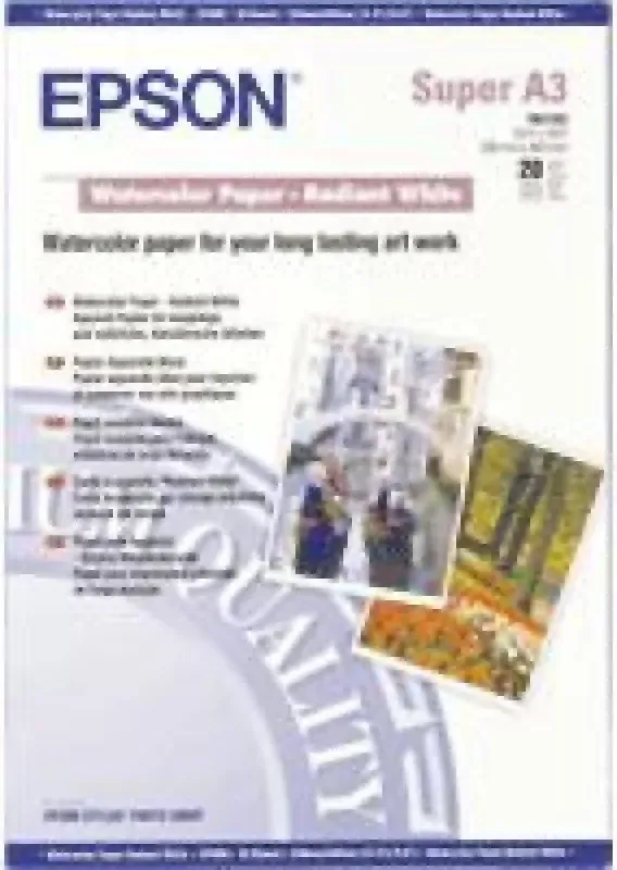 Papel para Aguarela - Branco Resplandescente A3+ (20 Folhas)