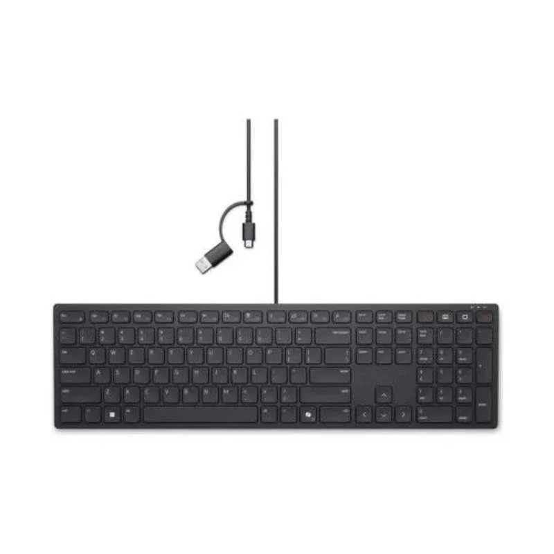 Teclado DELL Pro com cabo USB retroiluminado resistente a derrames Layout Español