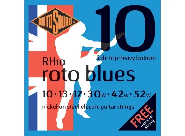 Rotosound Nickel Light Top Heavy Bottom RH10 Blues 10-52