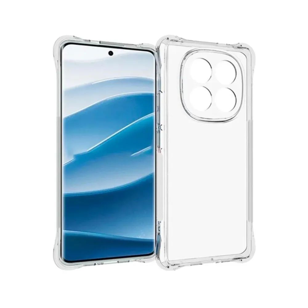 Capa Silicone Reforçado Xiaomi Redmi Note 14 Pro+ Transparente
