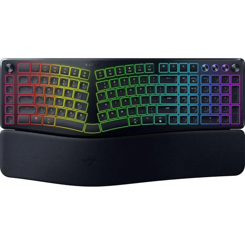 Teclado Razer Pro Type Ergo de membrana ergonómico dividido RGB macros