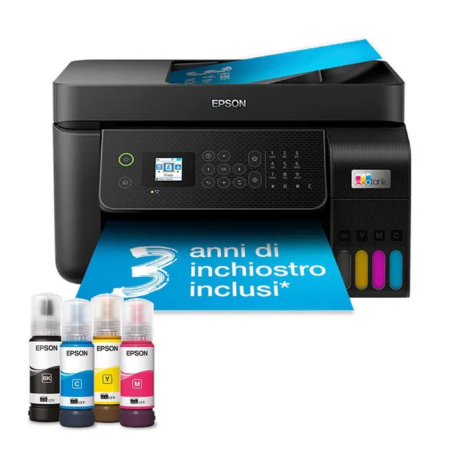 Impressora Multifunções a Jato de Tinta Epson EcoTank ET-4800 Wi-Fi
