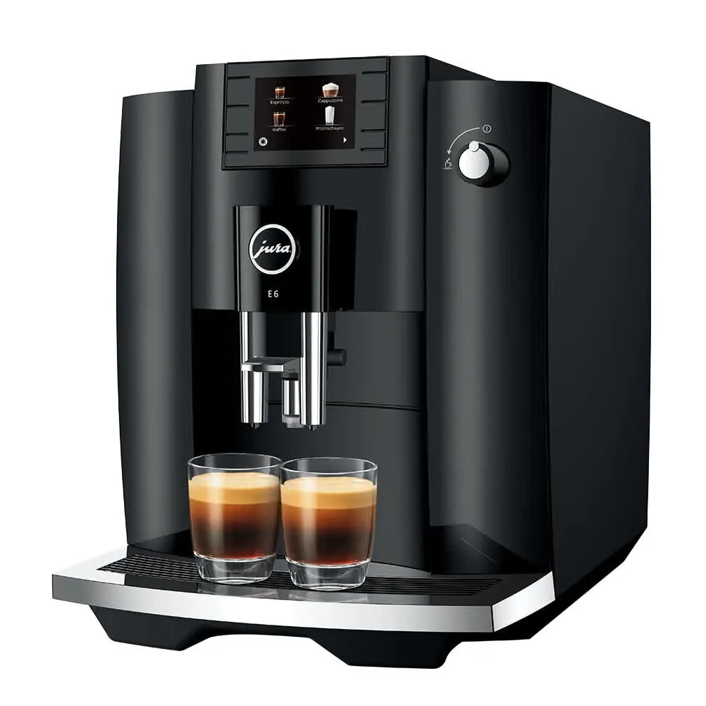 Máquina Do Café Jura E6 Piano Preto Superautomático 15437