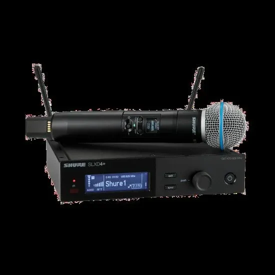 Shure SISTEMA MICROFONE MÃO SLXD24+ E/Beta58 G65 (470-606MHz)
