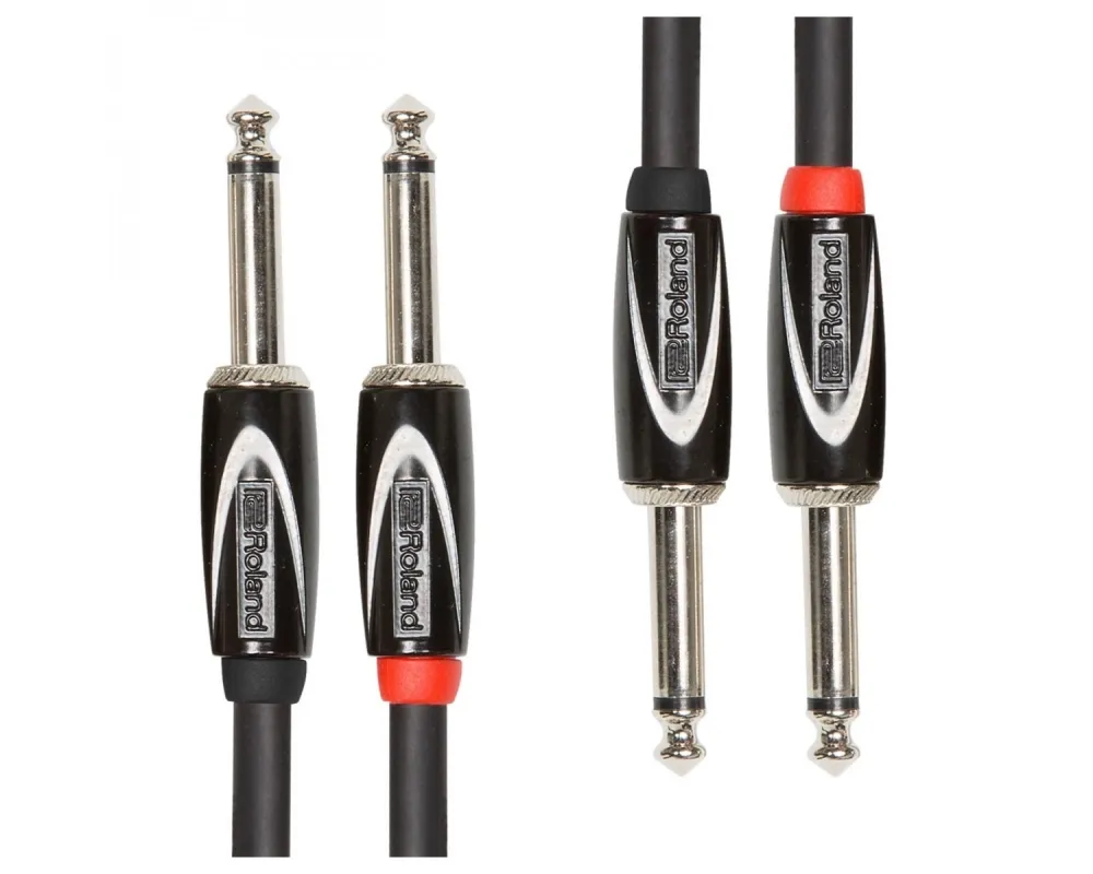 Roland RCC-5-2814 Cabo Jack Duplo mono 1.5m Garantia Vitalícia B-Stock