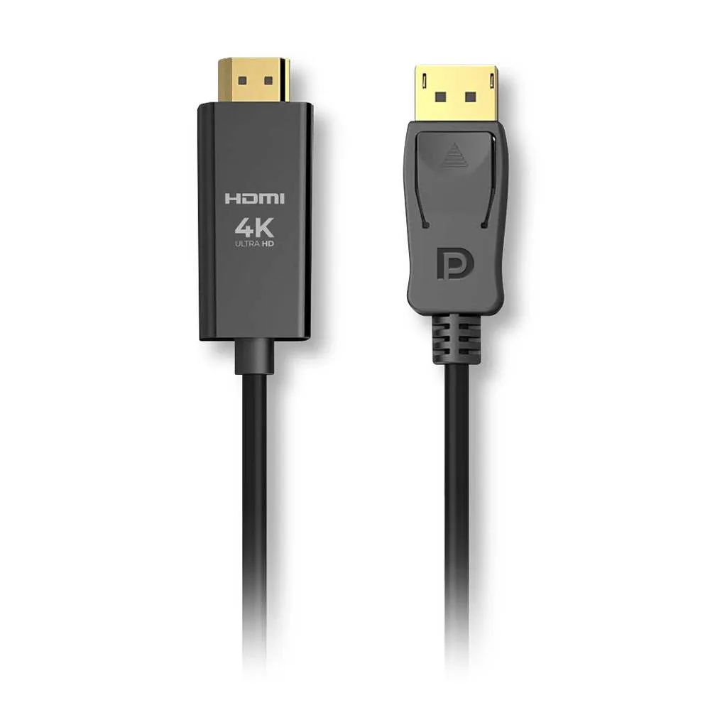 Cabo 1Life DisplayPort para HDMI 1m Preto