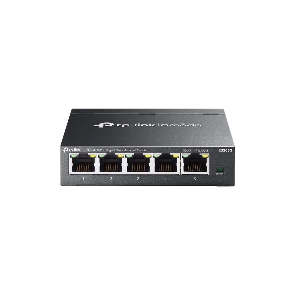 Switch de Rede TP-Link Omada ES205G 5 Portas Gigabit Managed