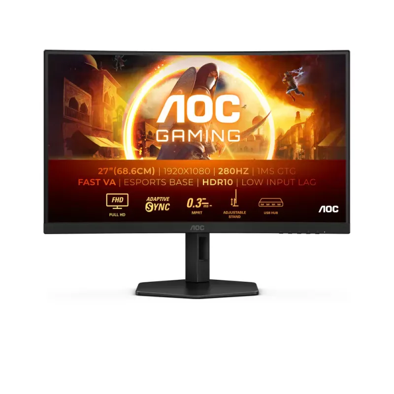 AOC GAMING 27 VA 280HZ CURVO MNTR