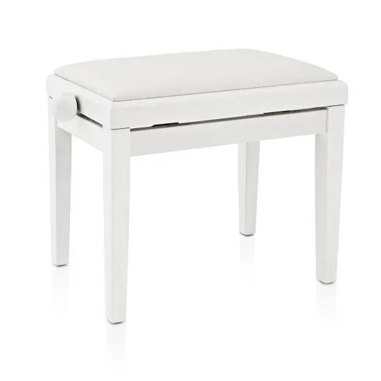 BANCO PIANO Regulável Branco Matte PB007