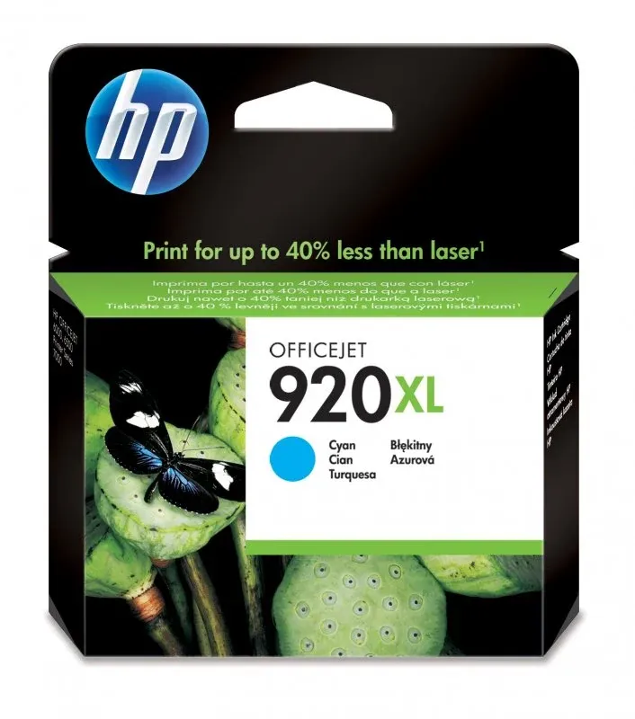 HP 920XL Cyan Officejet Ink Cartridge - preço válido para unidades pré-estabelecidas