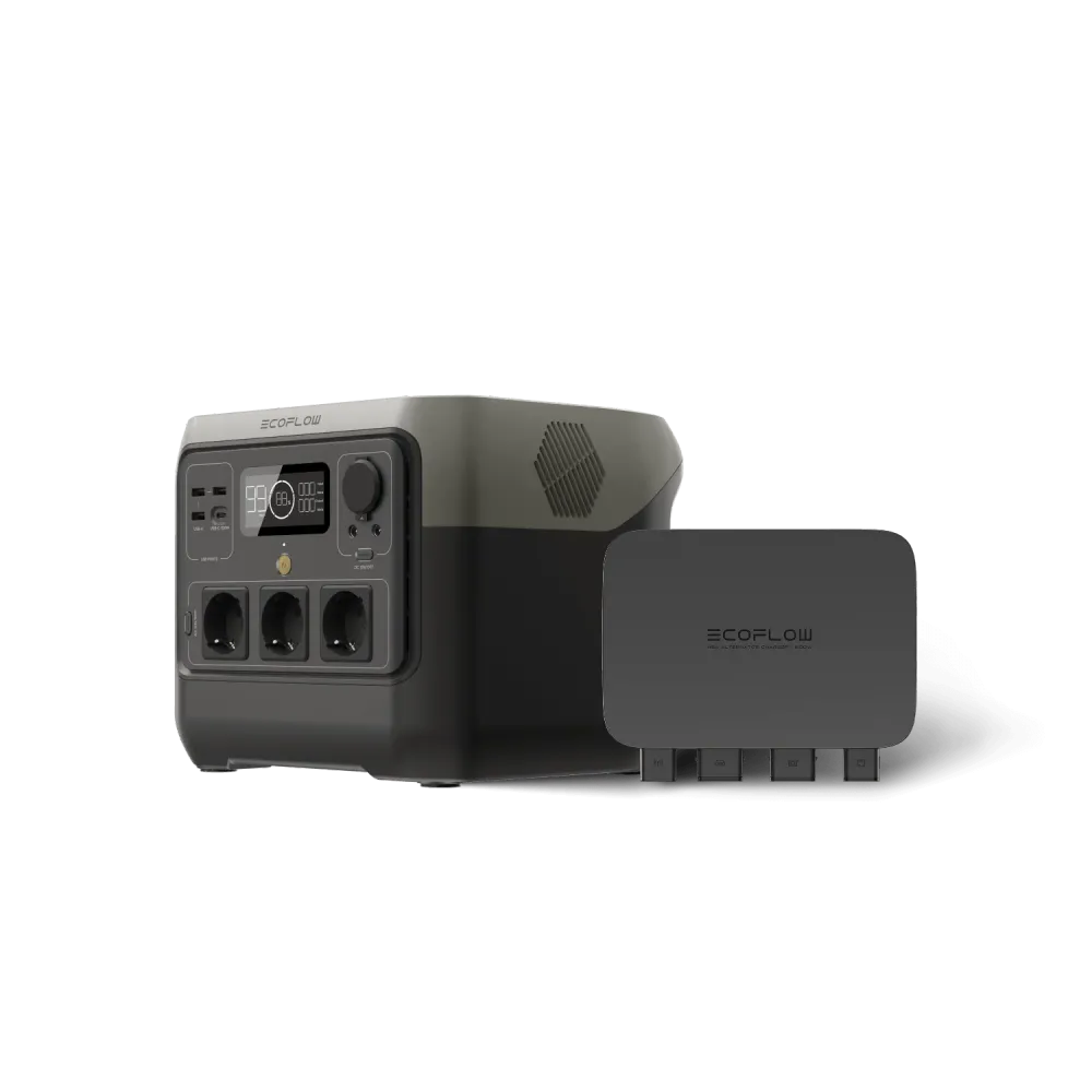 Carregador de Alternador EcoFlow 500W + RIVER 2 Pro