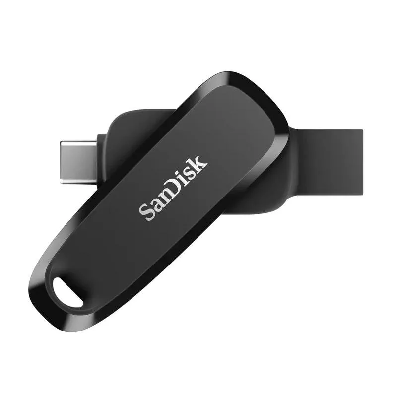 Pen Drive Pen USB Sandisk SDDDC6-256G-G46 256GB USB Tipo-C USB Tipo-A Preto