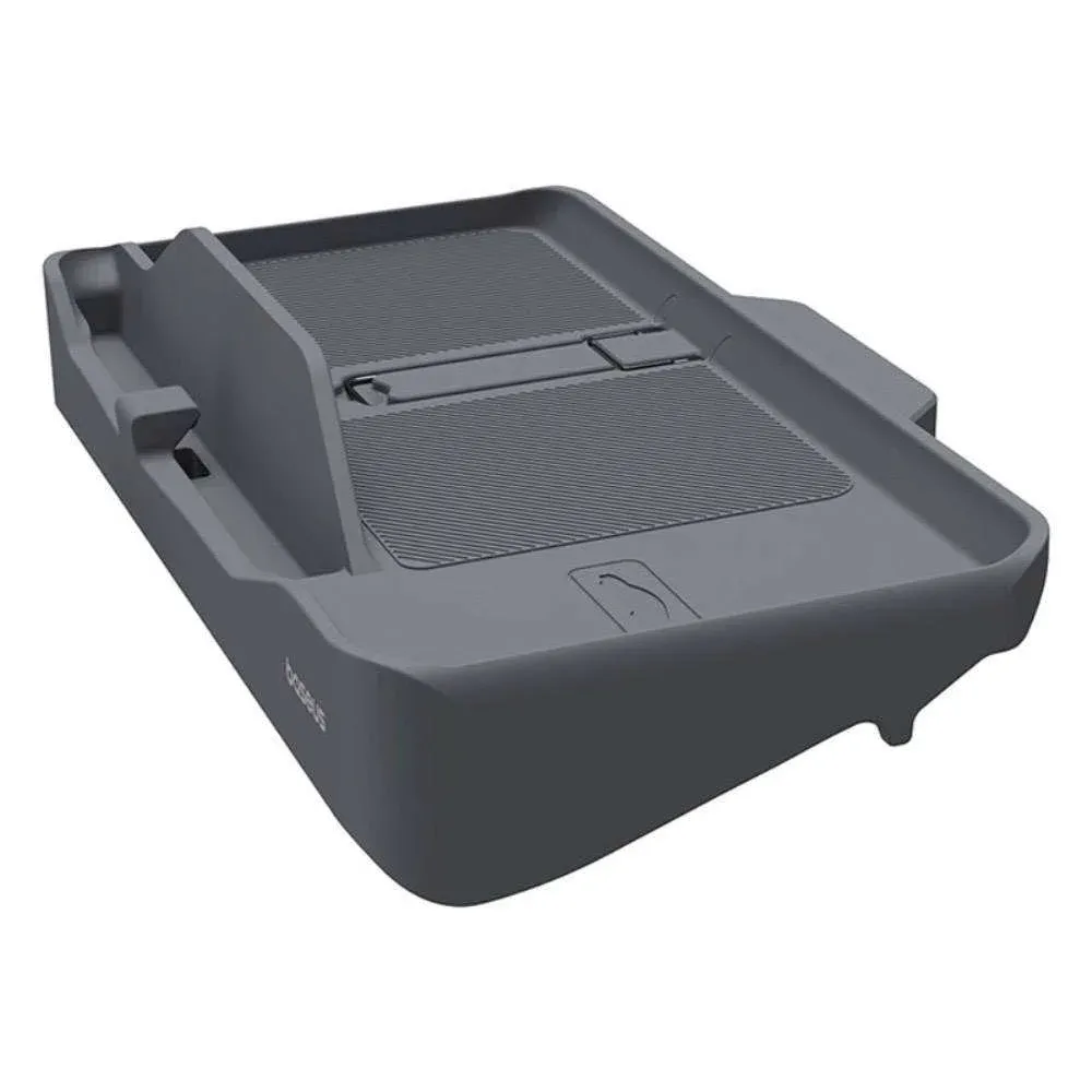 Compartimento de Arrumação para Carro Baseus T-Space Series 2-em-1 com Leitor Cartões ETC Cinza