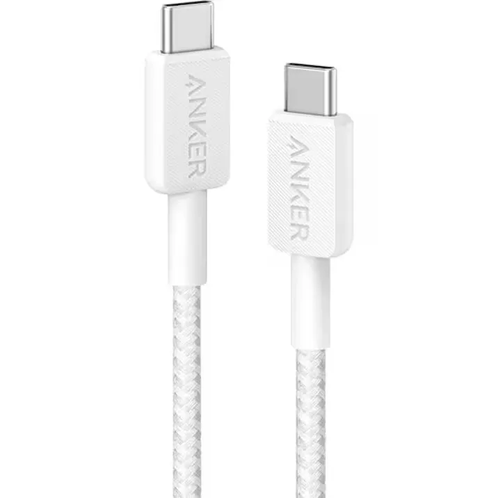Cabo USB-C Anker 322 60W 0.9m Branco