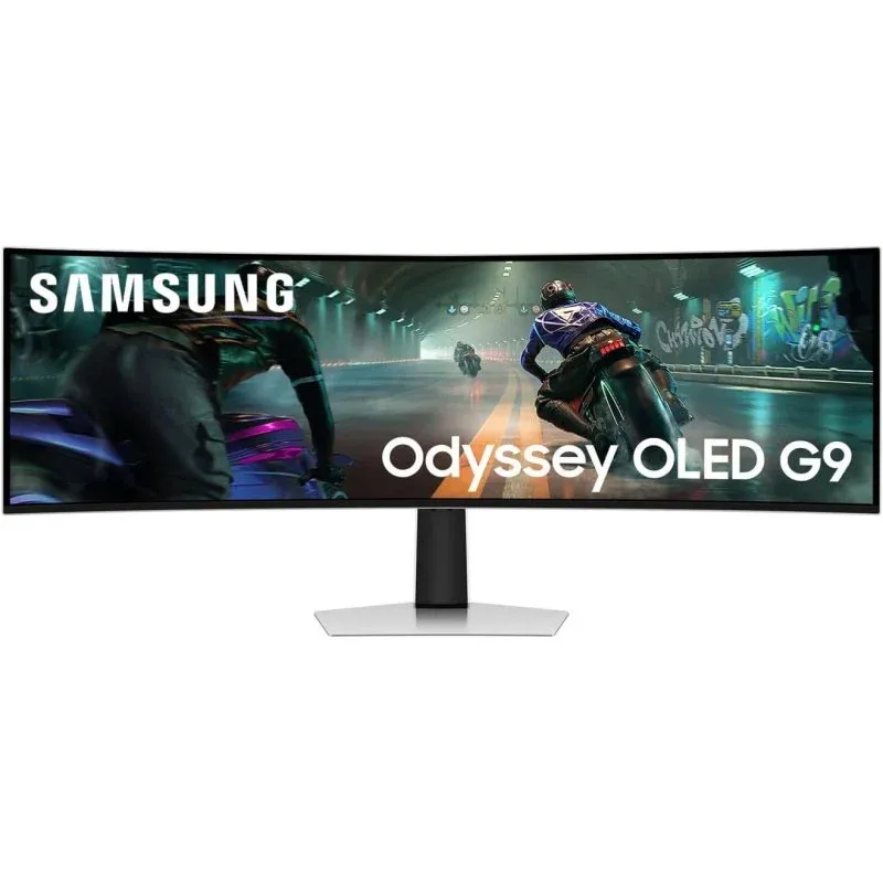 Samsung S49DG910SU Monitor 49″ 5120x1440 144Hz OLED Curvo com G-Sync FreeSync Premium Pro HDR True Black