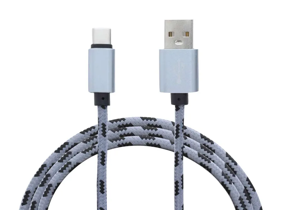 Cabo USB Yourban USB A - USB C cinza 2mt