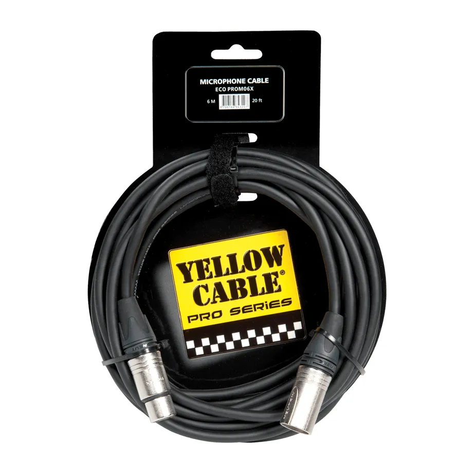 Cabo de Microfone Yellow Cable PRO M06X 6mt Neutrik XlrF/XlrM