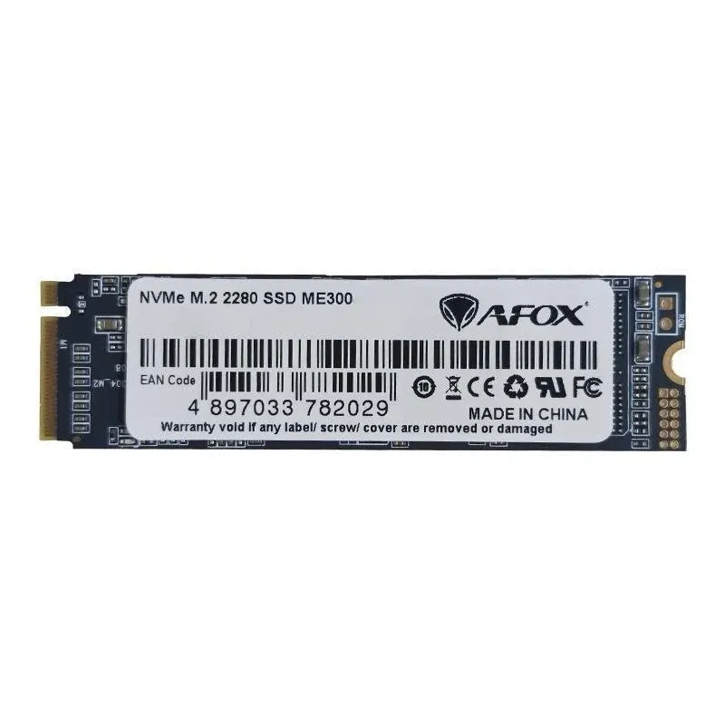 Disco Rígido Afox ME300-256GN SSD 256GB M.2 NVMe 2000MB/s Alta Resistência