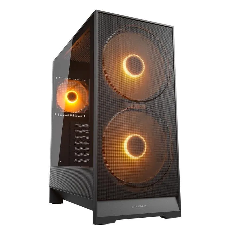 Caixa Cougar CGR-5VA4B-RGB Midi Tower Vidro Temperado RGB Gaming ATX