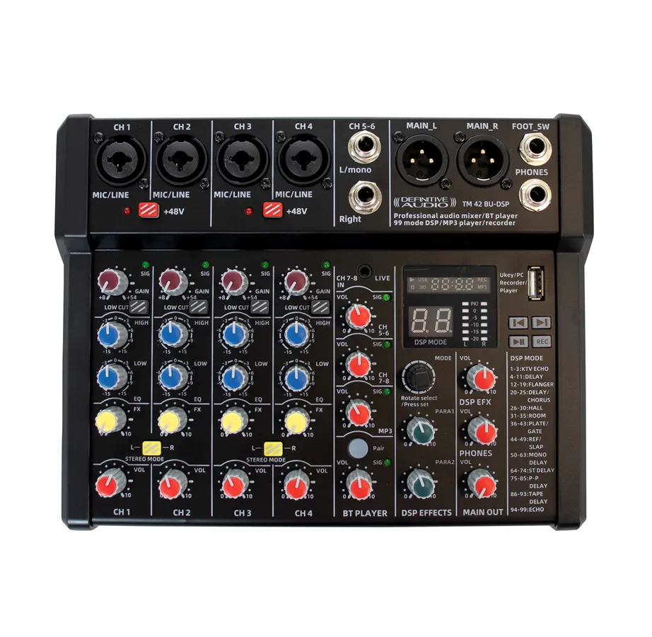 Mesa de Mistura Definitive Audio TM 42 BU-DSP