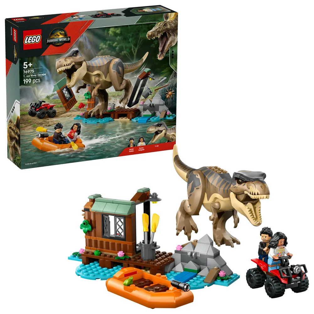 LEGO Jurassic World Fuga Pelo Rio do T. rex - 76975