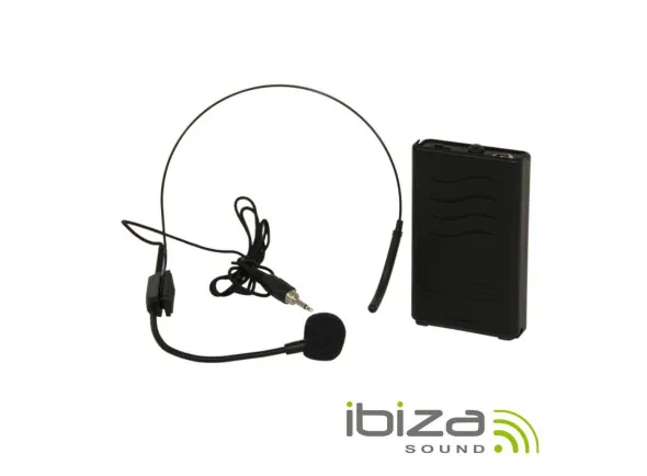 Ibiza Microfone Para Headset C/ Transmissor PORTUHF-HEAD