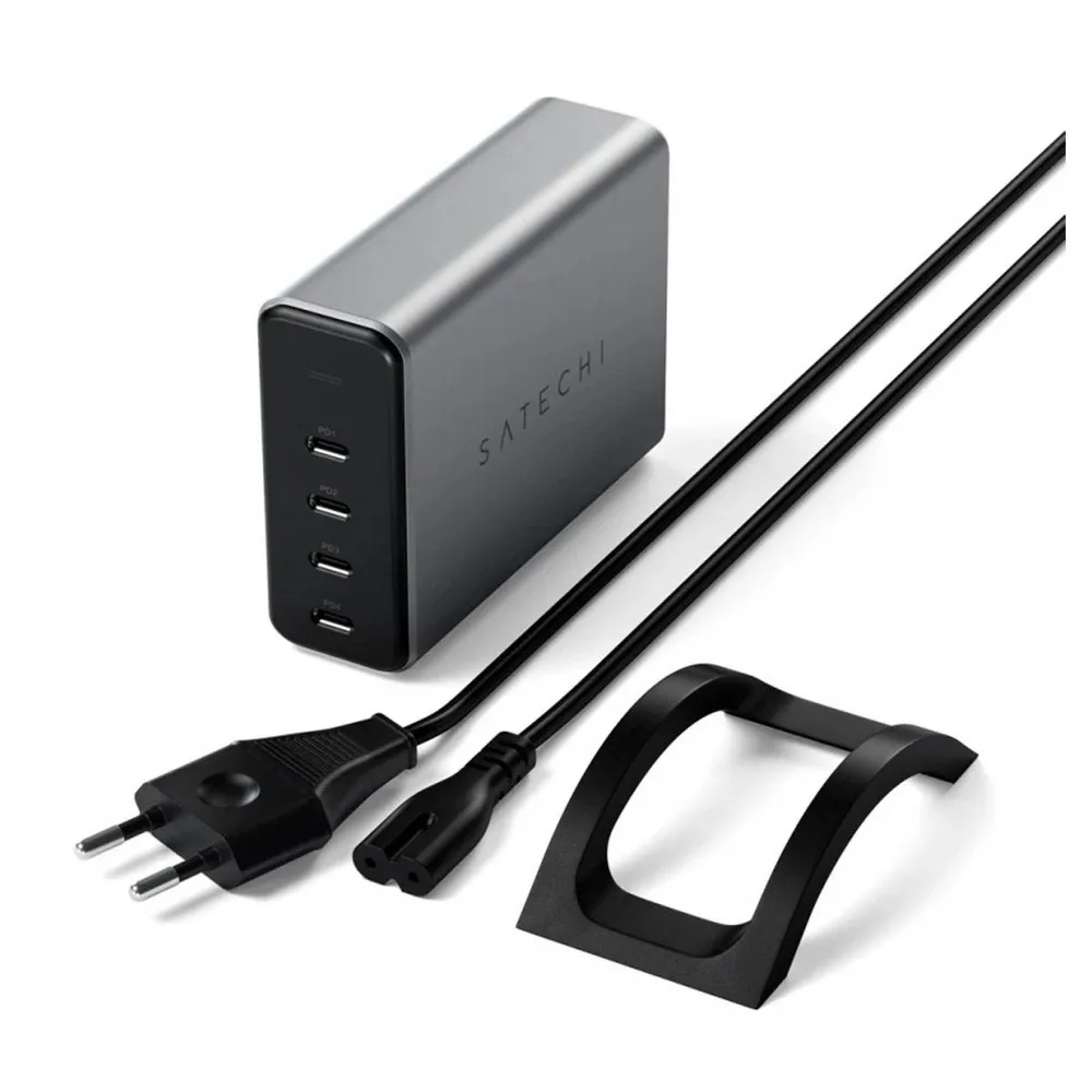 Carregador Satechi USB-C 4-Portas PD 165W Gan Charger