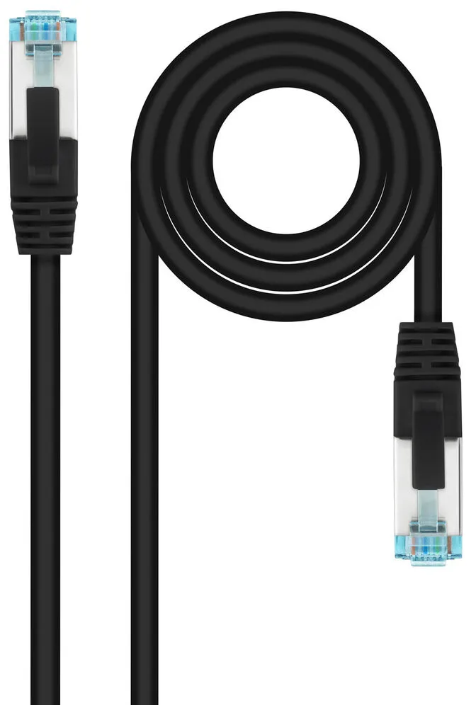 Cabo de Rede Nanocable RJ45 LSZH CAT.7 600MHZ SFTP AWG26 50 CM Preto