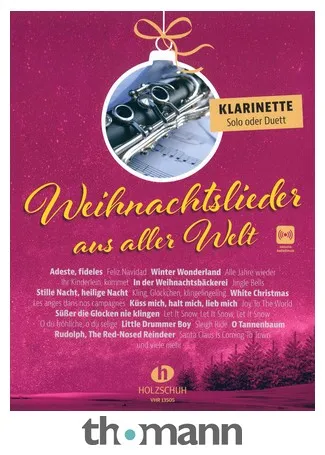 Holzschuh Verlag Weihnachtslieder Klarinette