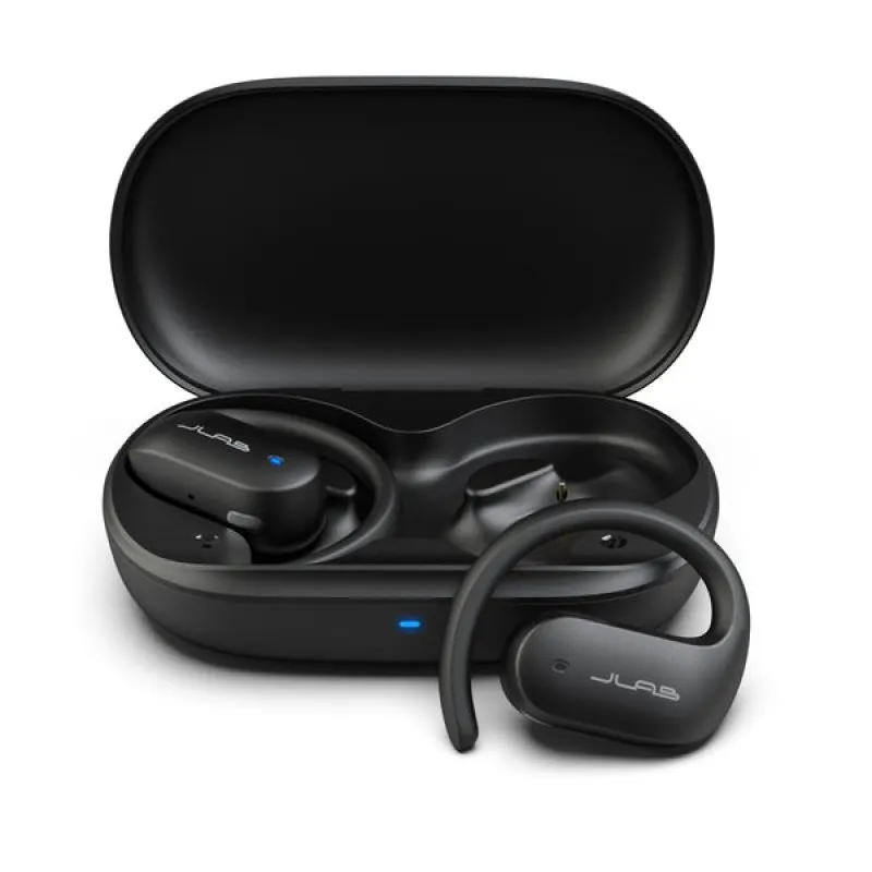JLab Jbuds Open Sport Auriculares Desportivos de Condução Óssea Sem Fios Pretos