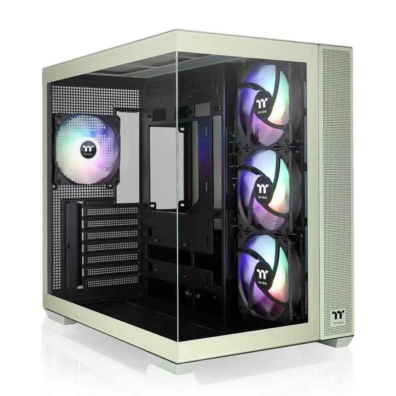 Caixa ATX Thermaltake View 380 TG ARGB Matcha Green Midi Tower Verde S/fonte
