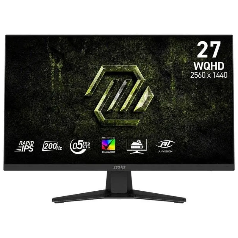 Monitor MSI MAG 274QF E20 27" WQHD 200Hz IPS Plano DisplayHDR 400 0,5ms