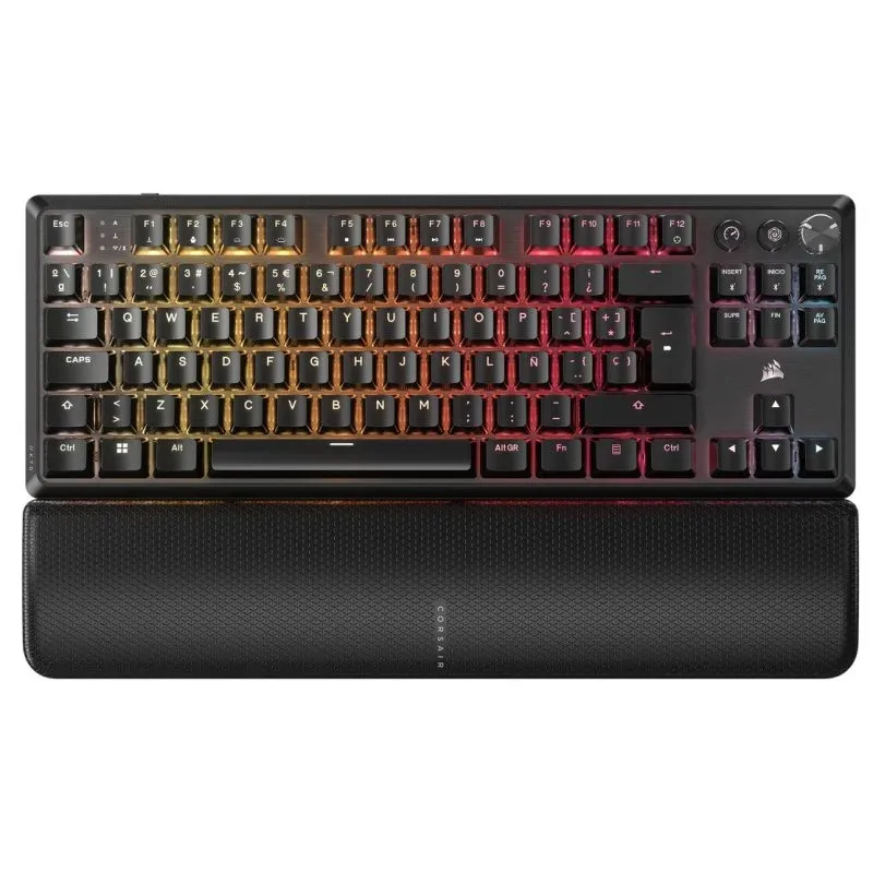Corsair K70 CORE TKL Teclado Mecânico Gaming Sem Fios RGB Switch MLX RED V2 Preto