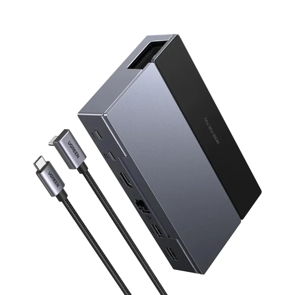Docking Station Ugreen 6 em 1 Steam Deck 2x USB A 2x USB C 1x HDMI Cinzento