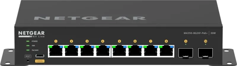 Switch Netgear GSM4210PX-100EUS 10PT M4250-8G2XF-POE+ Managed Switch - GSM4210PX-100EUS